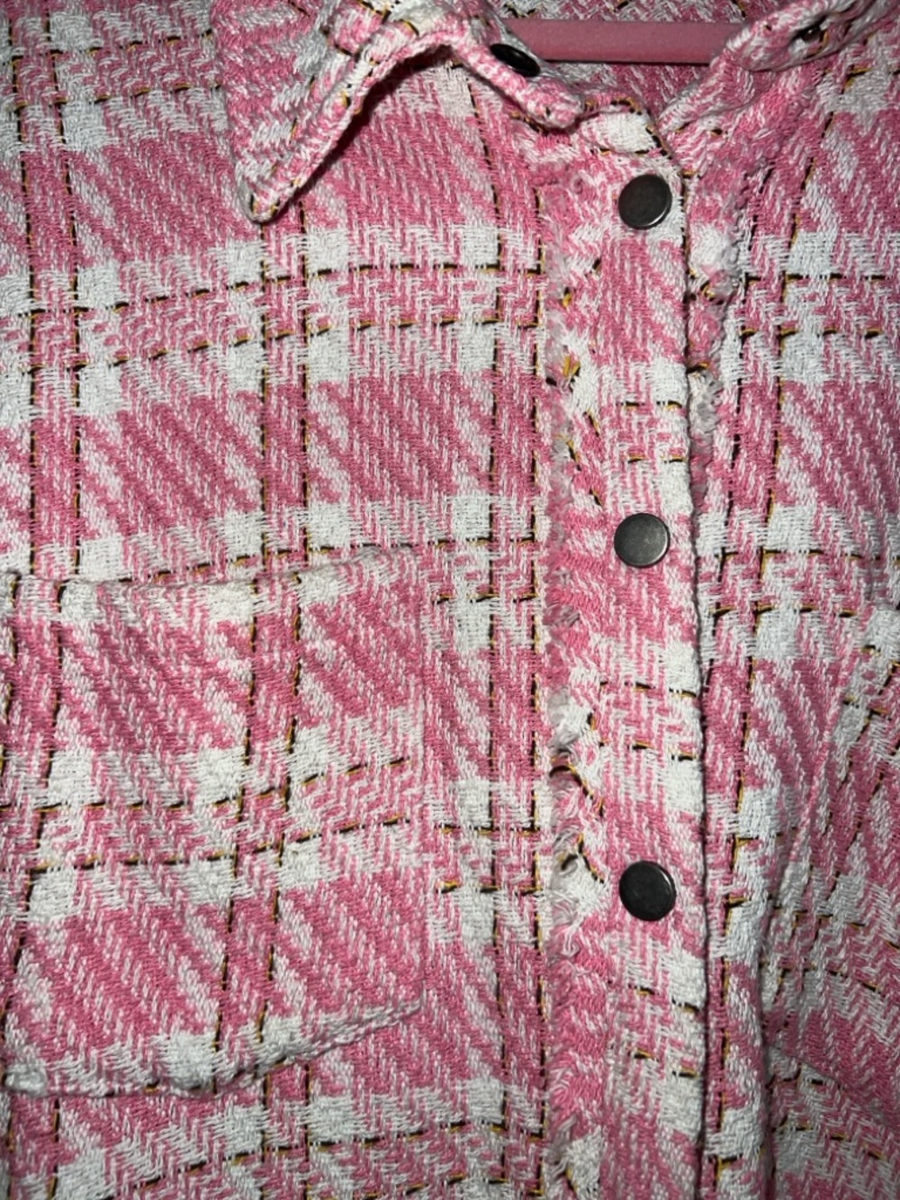 Meritt Pink Tweed Shacket - Picture 5 of 5